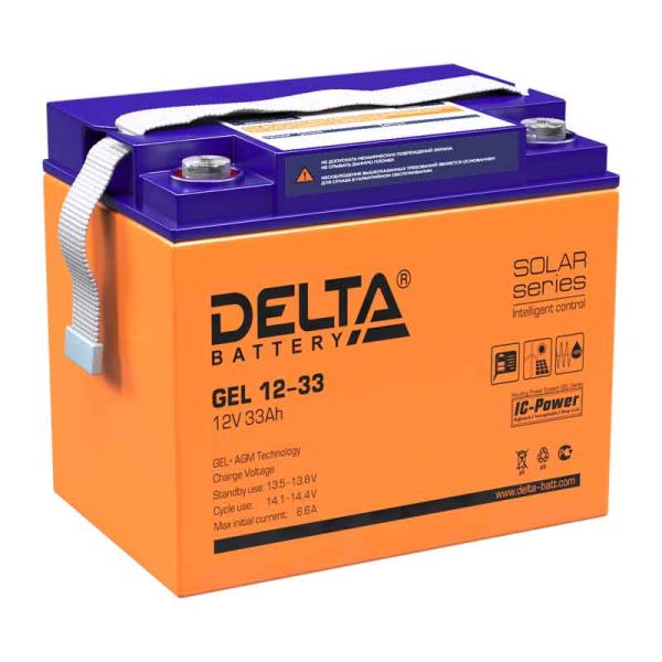 Аккумулятор для ИБП Delta Battery GEL 12-33 12 В 33 Ач