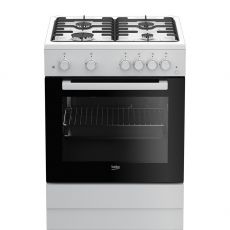 Газовая плита BEKO FSGT62110GWO белый/черный