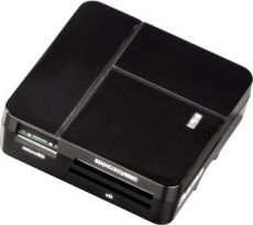Картридер HAMA H-94124 для всех стандартов Basic USB 2.0 компактное поддерживает SDXC черный
