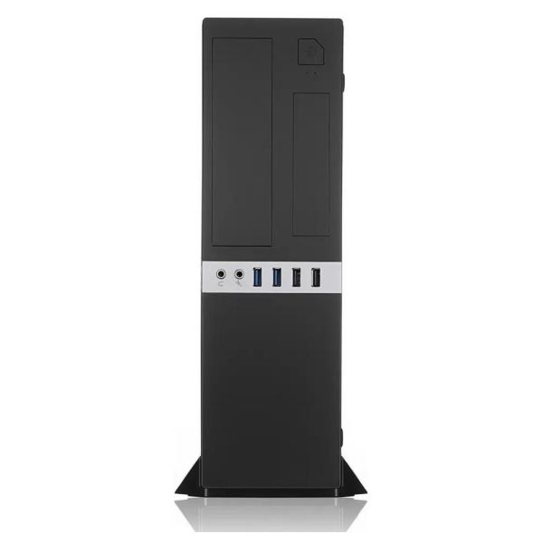 Корпус Foxline FL-203 Slim-Tower черный -TFX300S