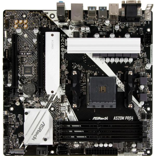 Материнская плата ASRock A520M PRO4 SocketAM4,AMD A520,mATX,Ret