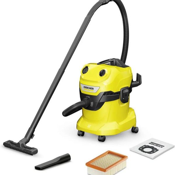 Пылесос Karcher WD 4 V-20/5/22 желтый